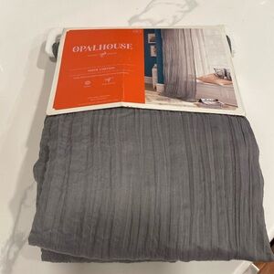 Sheer Curtains Set of 2 grey Muslin